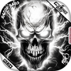 Skull Lightning Strike / Grey