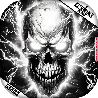 ACL Pro - Razor 10X Tan - Skull Lightning Strike - Buy Professional Cornhole Bags